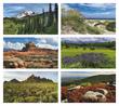 American Splendor scenic 2 months-in-view Calendar monthly images 2023 for item 3216
