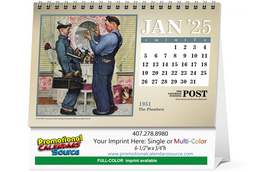 The Saturday Evening Post Large Desk Promotional Calendar 2023