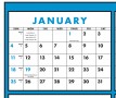 Year In View Calendar Month Detail