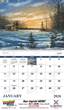 Scenic Memories Illustrations Calendar, 2023, with Spiral binding, Item 7046 open view image