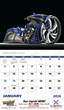 Custom Motorcycles 2023 Calendar with Stapled binding, Item 7056 open view image