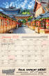 Promotional Scenic Travel Calendar Stapled, item AD-3044 open view