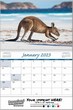 Promotional Baby Animals Calendar Stapled, item AD-3045 open view