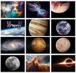 Space exploration promotional calendar 2026