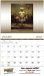 2026 Promotional calendar Norman Rockwell,Stapled, Item BC-2001 open view