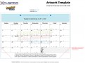 Desk Pad Calendar BE-2442 imprint template