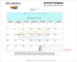 Desk Pad Calendar BE-2444 imprint template
