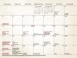 2023 Catholic Art Bilingual Calendar Item BLM-TARBL montly grid detail