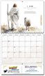 Stewardship Catholic Art Calendar open view with Spiral binding Item BLM-IAMES