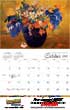2023 Fine Arts Calendar, Stapled, Item CC-403 Open View Image