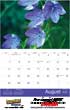 2023 Floral Beauty Wall Appoitment Calendar, Stapled, 11.5x18 Item CC-462 Open View Image