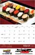 2023 Culinary Sushi Food Calendar, Stapled, 11.5x18 Item CC-473 Open View Image