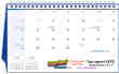 2026 Scenic Tent Desk Calendar, Jumbo size, 11.5x18 Item CC-921 Back Images View