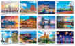 World Scenes - Scenic Bilingual Promo Calendar  monthly images 2023