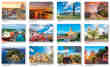 Scenic Central America Calendar - Calendario Escenico de America Central - Bilingual open view 2023