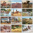 Art of the West Wall Calendar 2026 - Stapled monthly images