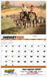 Art of the West Wall Calendar 2026 - Stapled open view