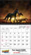 2023 Horses Animal Calendar  Stapled JC-339A open spread view image