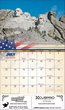 America the Beautiful Promotional calendar item KC-AB open view on www.promotionalcalendarssource.com