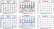 Two-Color Calendar pad options for full apron calendar TA-2325